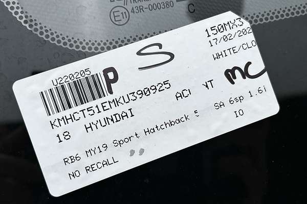 2018 Hyundai Accent Sport RB6