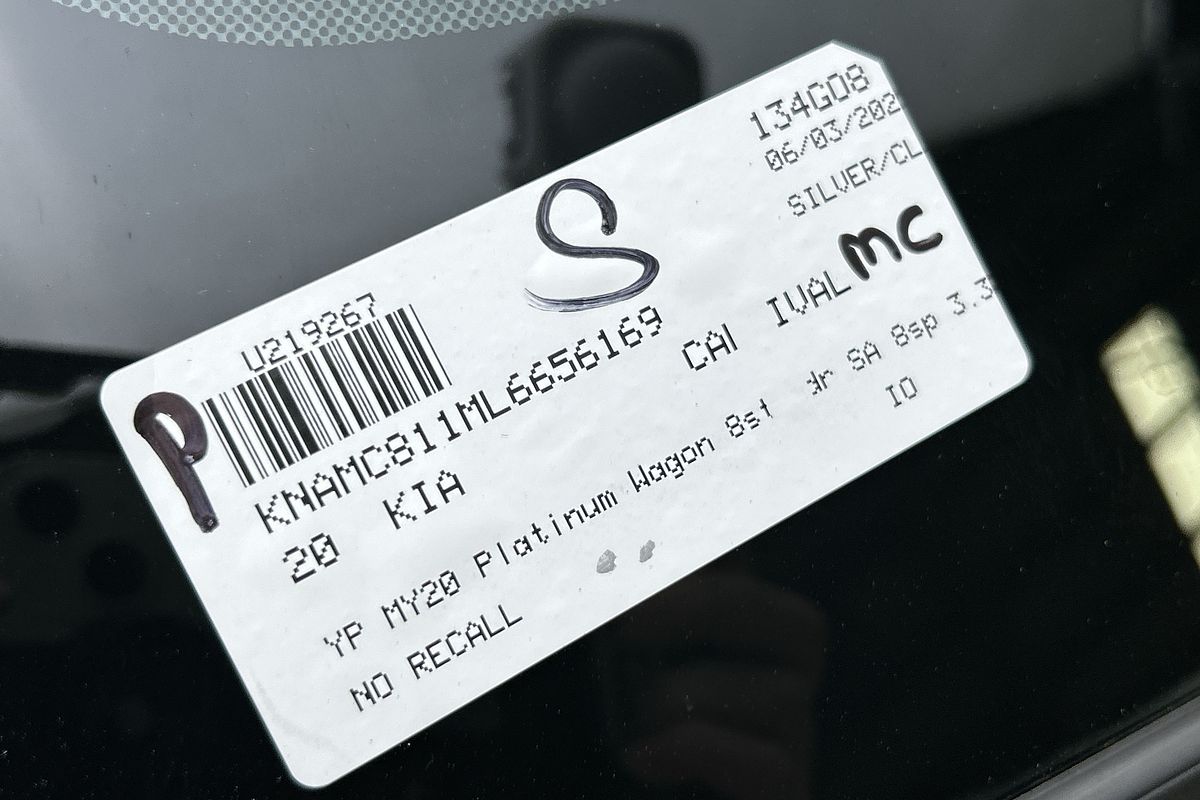 2020 Kia Carnival Platinum YP