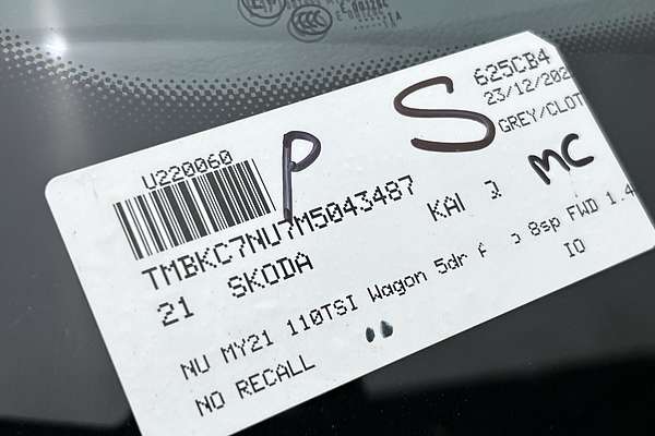 2021 SKODA Karoq 110TSI NU