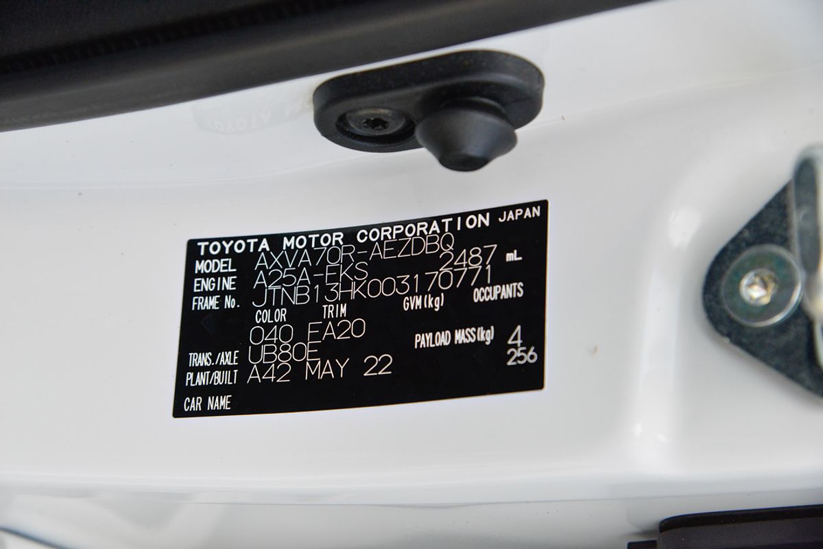 2022 Toyota Camry Ascent AXVA70R