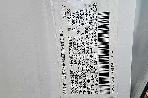 2018 Honda Accord Touring 1.5T