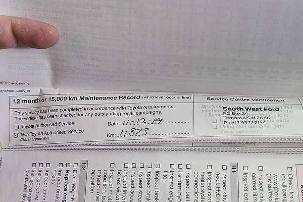 2019 Toyota Camry Ascent ASV70R