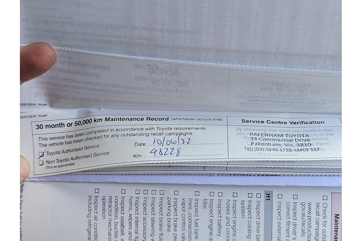 2019 Toyota Kluger GX GSU50R