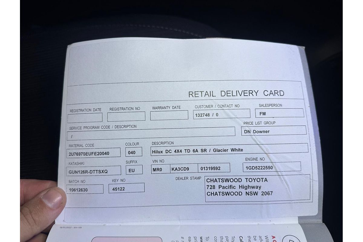 2022 Toyota Hilux SR GUN126R 4X4