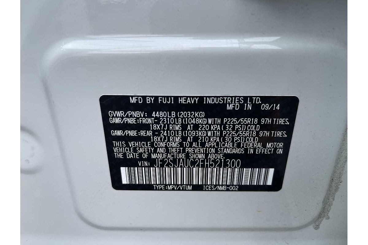 2015 Subaru Forester 2.5i Touring