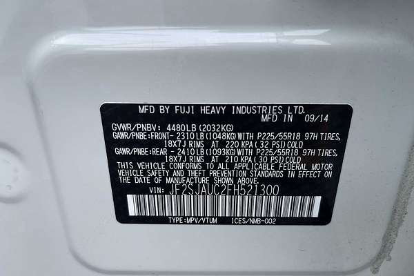 2015 Subaru Forester 2.5i Touring