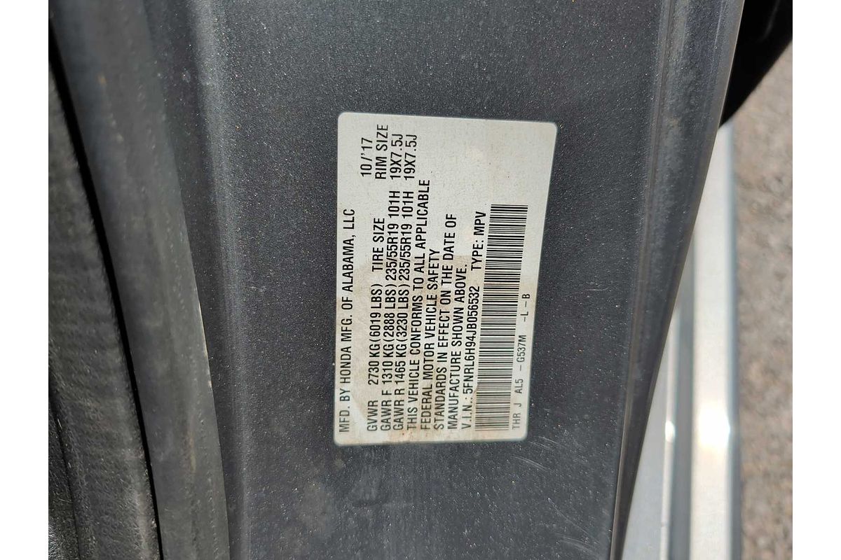 2018 Honda Odyssey Elite