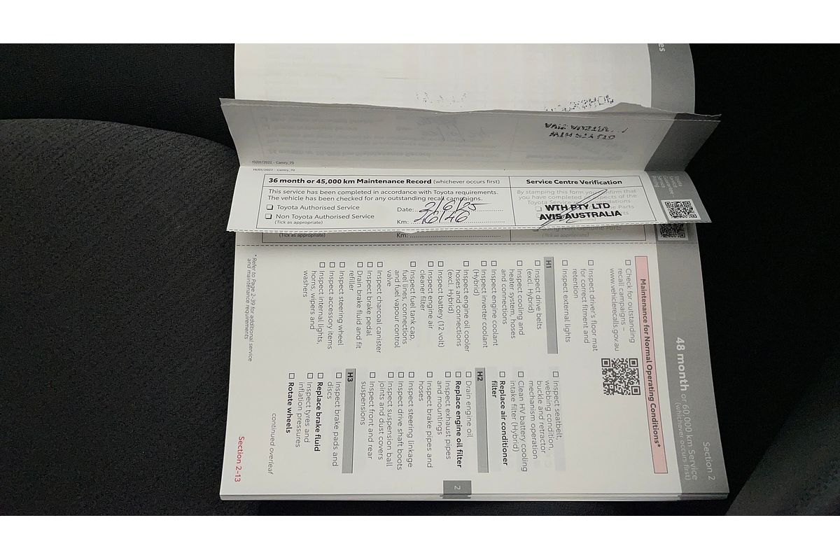 2022 Toyota Camry Ascent AXVA70R