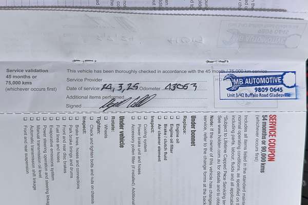 2016 Holden Commodore SV6 Black VF Series II