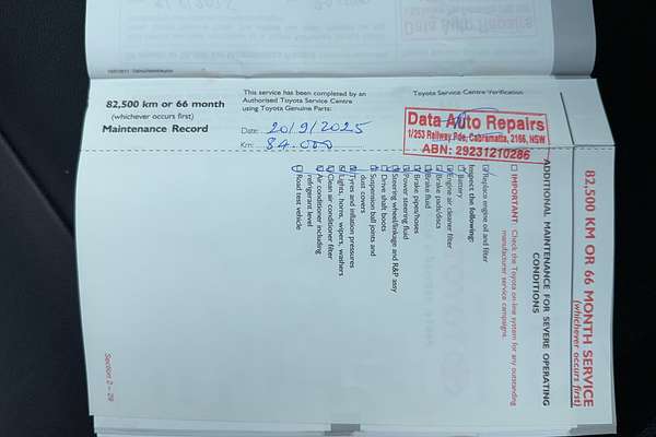 2017 Toyota Aurion Presara GSV50R