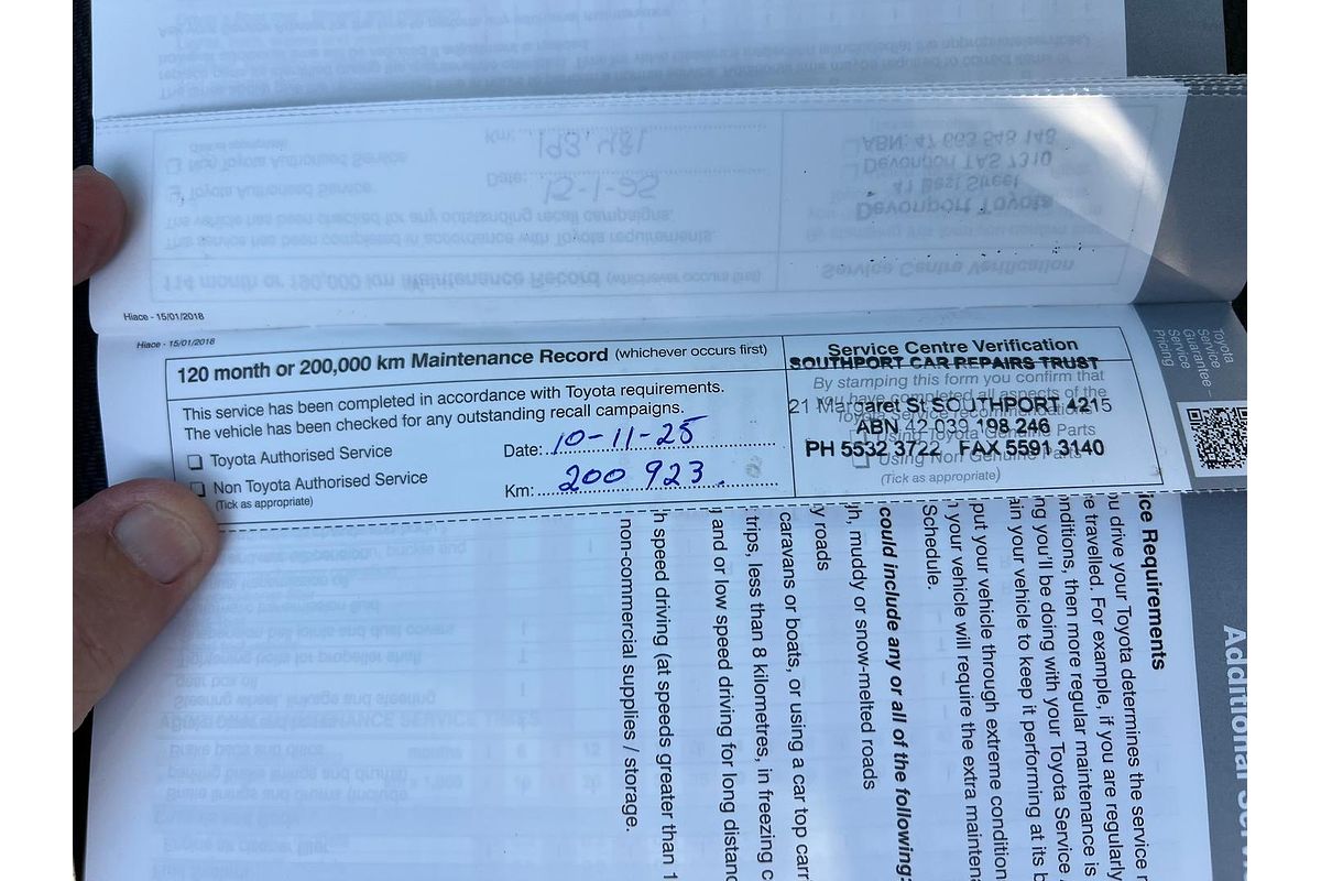 2018 Toyota Hiace KDH201R LWB