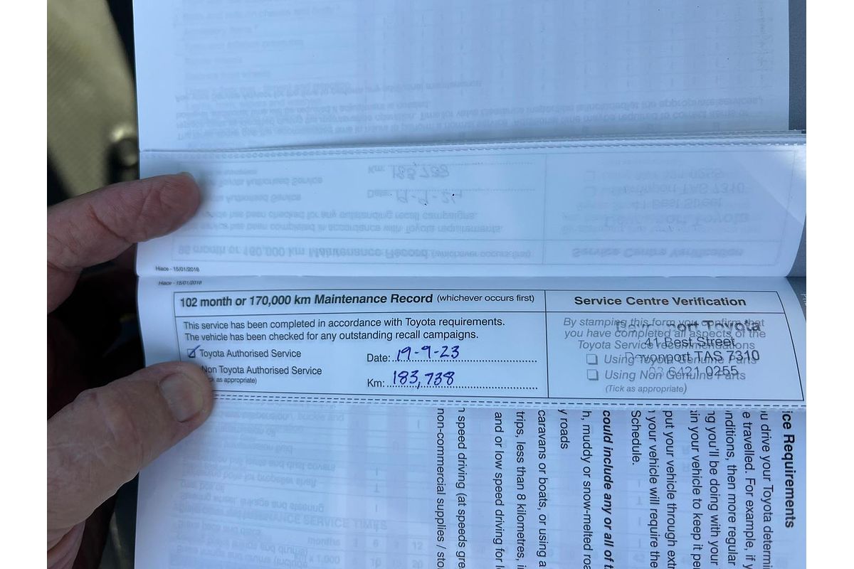 2018 Toyota Hiace KDH201R LWB