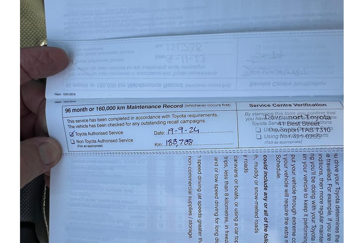 2018 Toyota Hiace KDH201R LWB