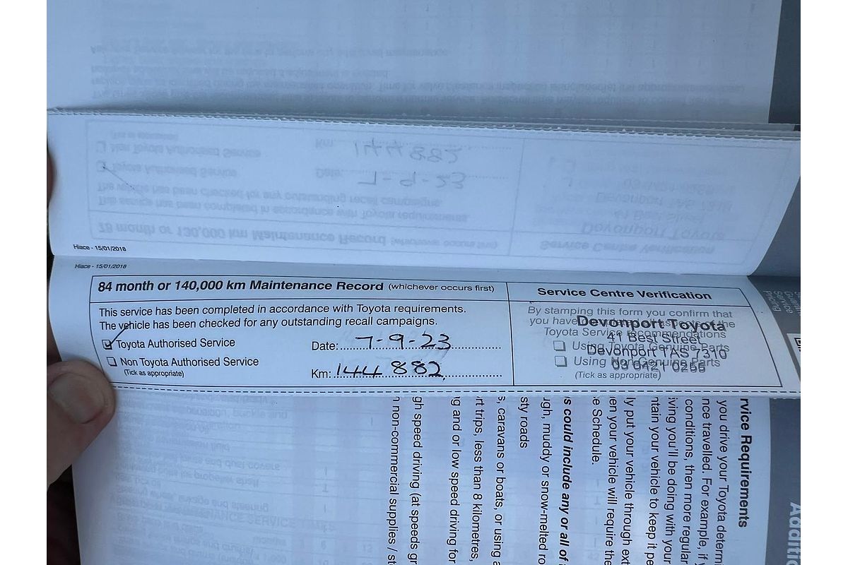 2018 Toyota Hiace KDH201R LWB