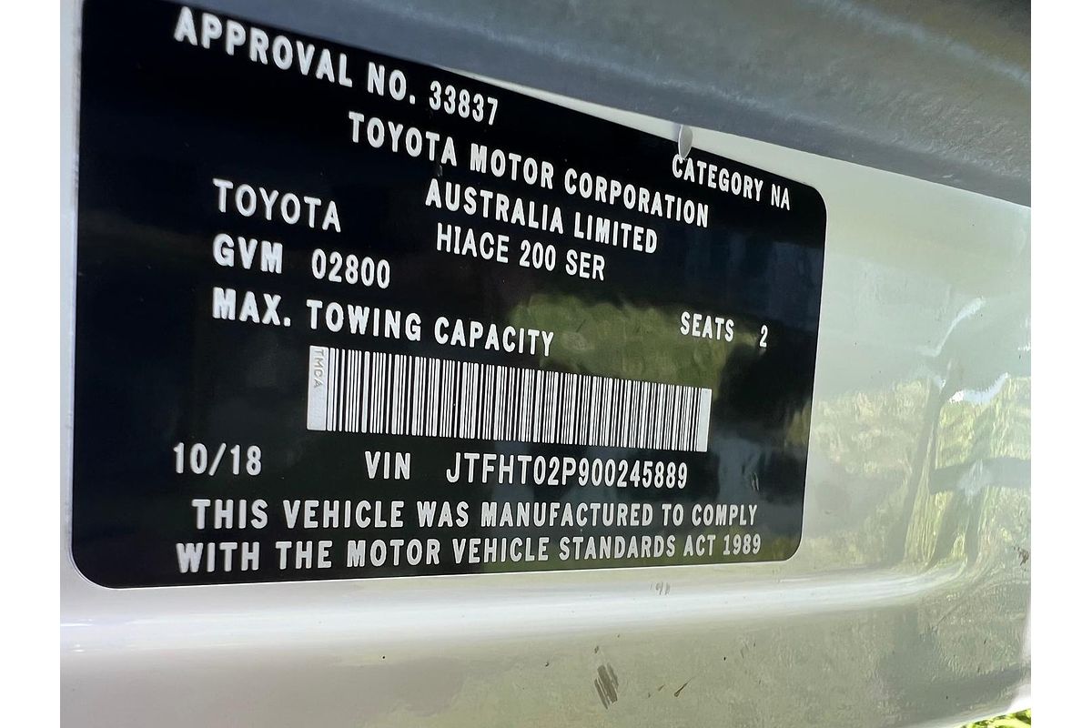 2018 Toyota Hiace KDH201R LWB