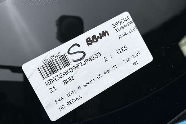 2021 BMW 2 Series 220i M Sport F44