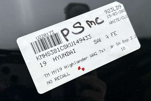 2019 Hyundai Santa Fe Highlander TM