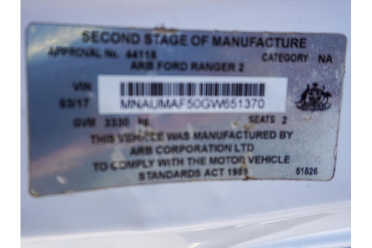 2017 Ford Ranger XL PX MkII 4X4 3.2L