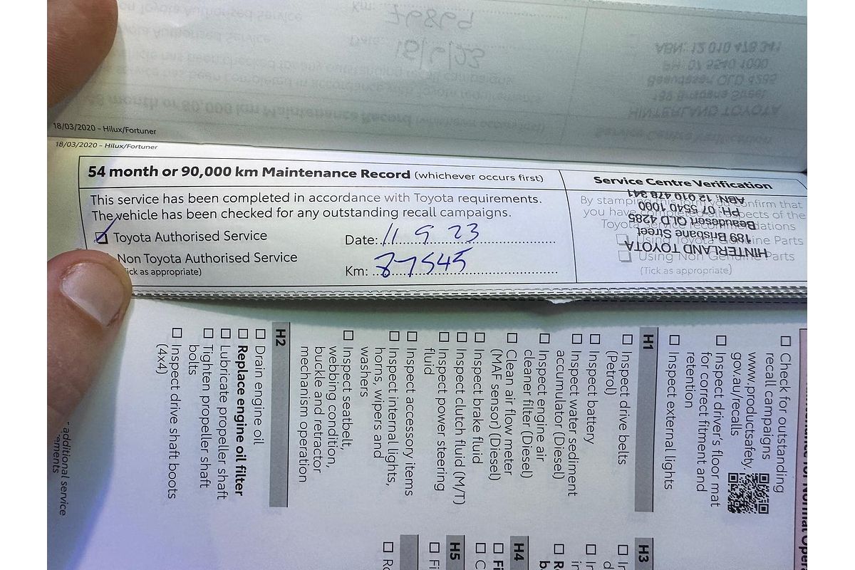 2021 Toyota Hilux SR Hi-Rider GUN136R Rear Wheel Drive