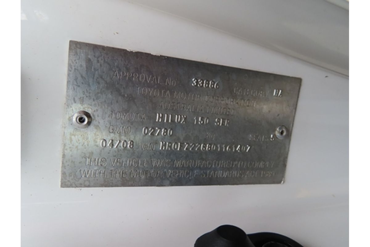 2008 Toyota Hilux SR5 KUN26R 4X4