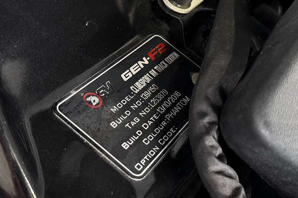 2016 Holden Special Vehicles Clubsport R8 Track Edition GEN-F2