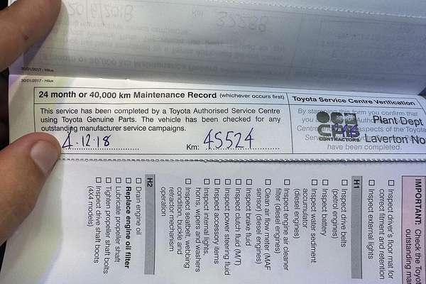 2017 Toyota Hilux Workmate GUN125R 4X4