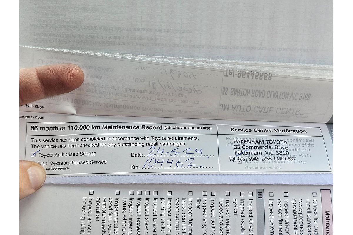 2019 Toyota Kluger GX GSU50R