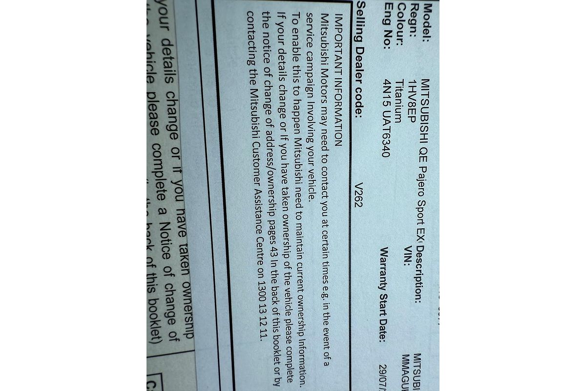 2016 Mitsubishi Pajero Sport Exceed QE