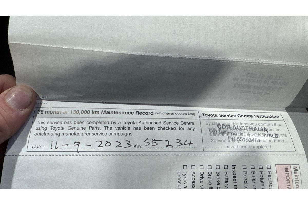 2013 Toyota Prius i-TECH (HYBRID) ZVW30R MY12