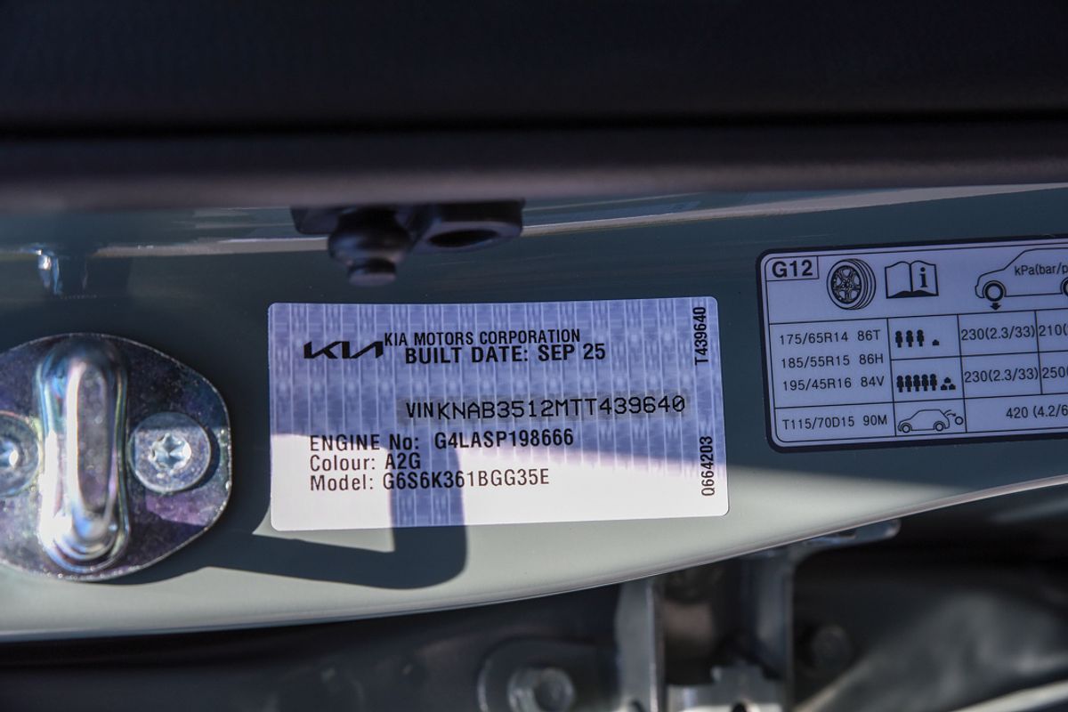 2025 Kia Picanto GT-Line JA PE2