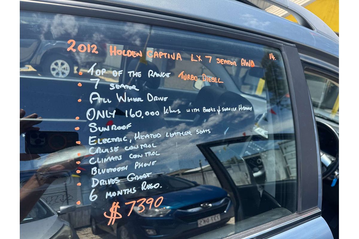 2012 Holden Captiva 7 LX CG Series II