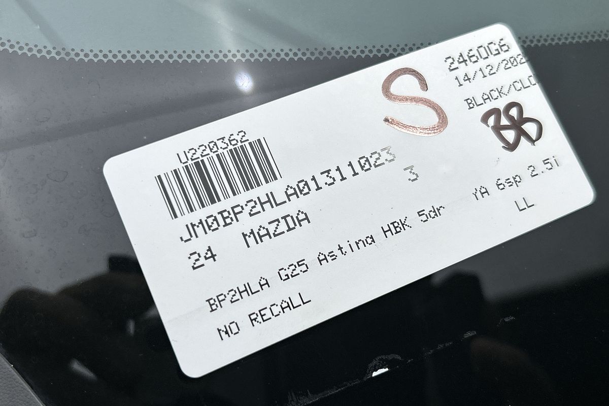 2024 Mazda 3 G25 Astina BP Series