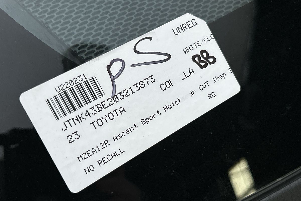 2023 Toyota Corolla Ascent Sport MZEA12R