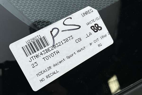 2023 Toyota Corolla Ascent Sport MZEA12R