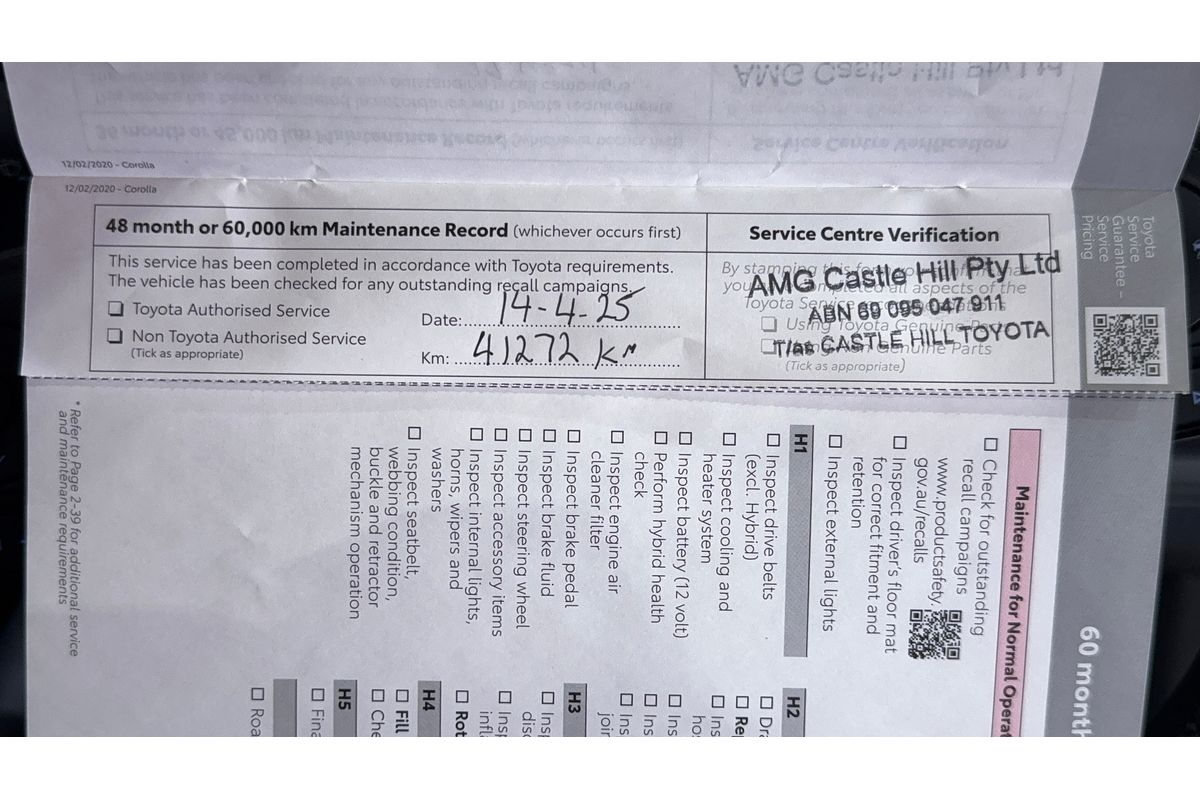 2021 Toyota Corolla Ascent Sport Hybrid ZWE211R