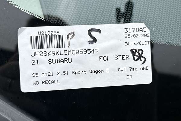 2021 Subaru Forester 2.5i Sport S5