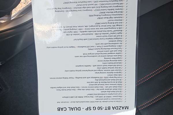 2025 Mazda BT-50 SP TF 4X4