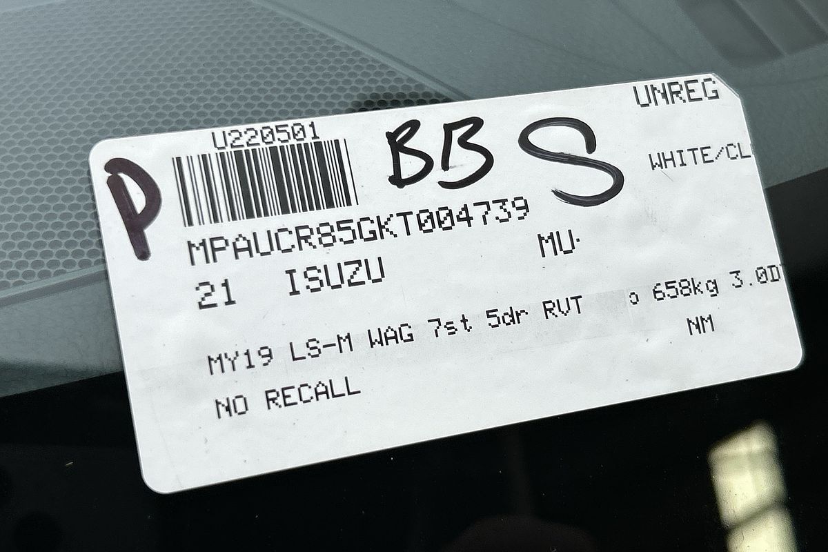 2021 Isuzu MU-X LS-M