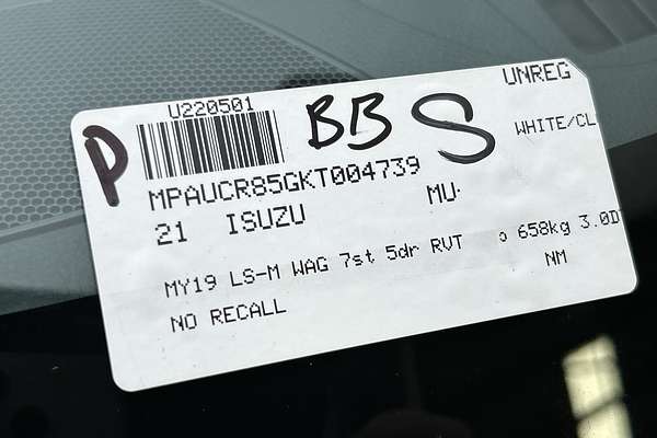 2021 Isuzu MU-X LS-M