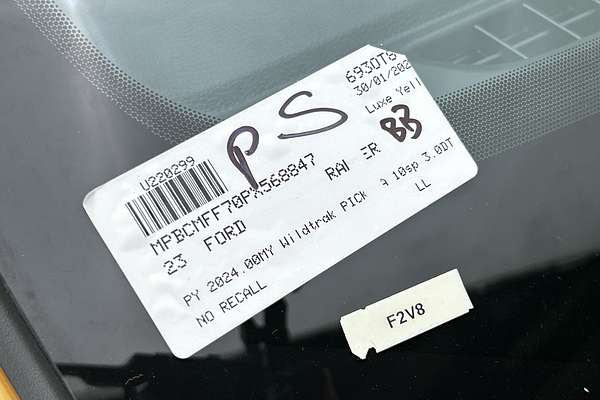 2023 Ford Ranger Wildtrak 4X4 3.0L