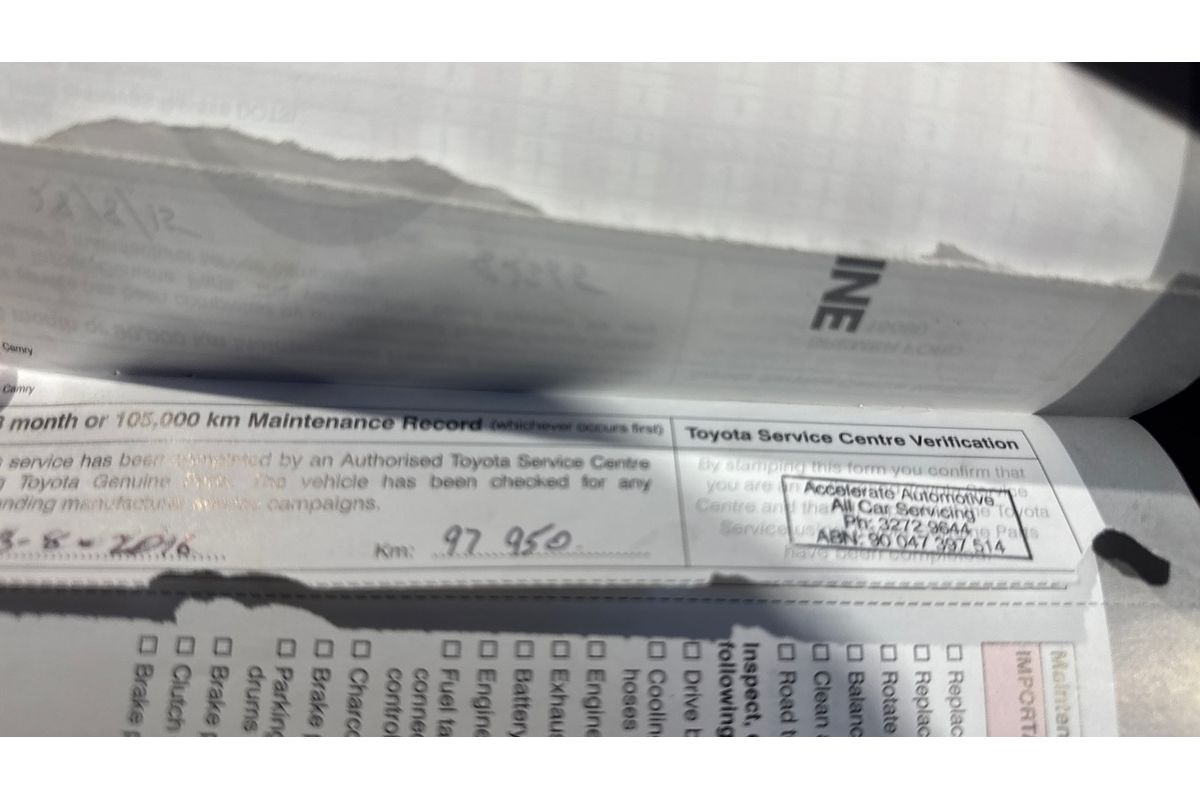 2011 Toyota Camry Altise ACV40R