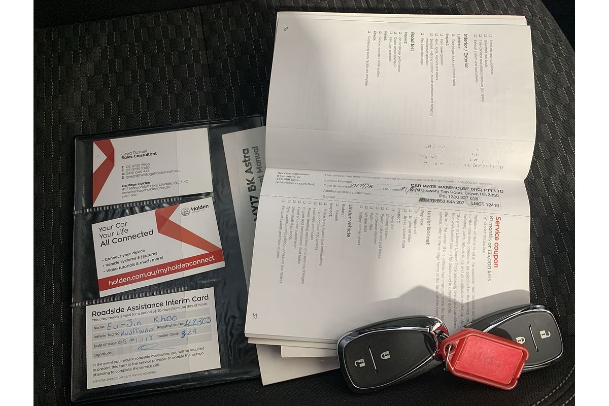 2017 Holden Astra RS BK