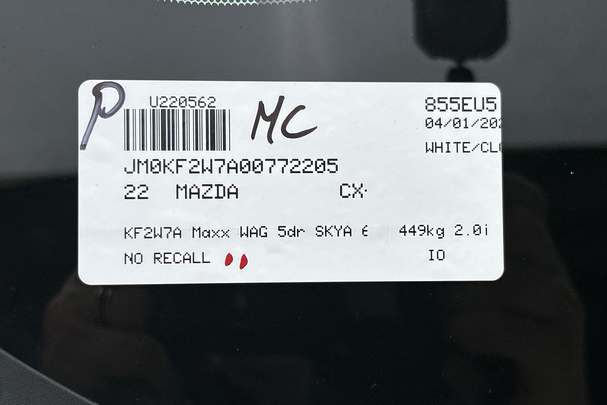 2022 Mazda CX-5 Maxx KF Series