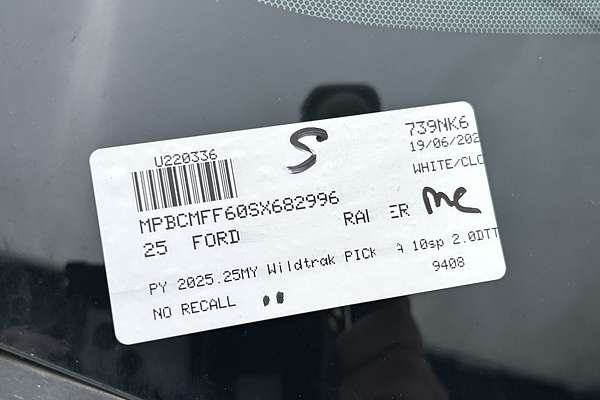 2025 Ford Ranger Wildtrak 4X4 2.0L