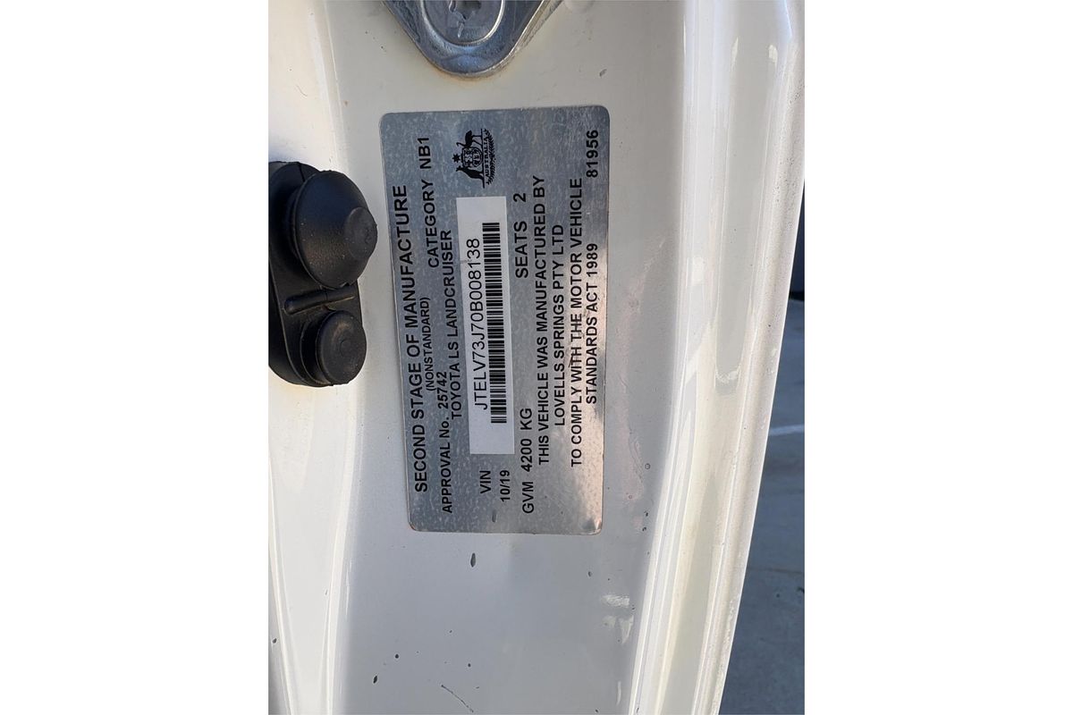 2019 Toyota Landcruiser GXL VDJ79R 4X4