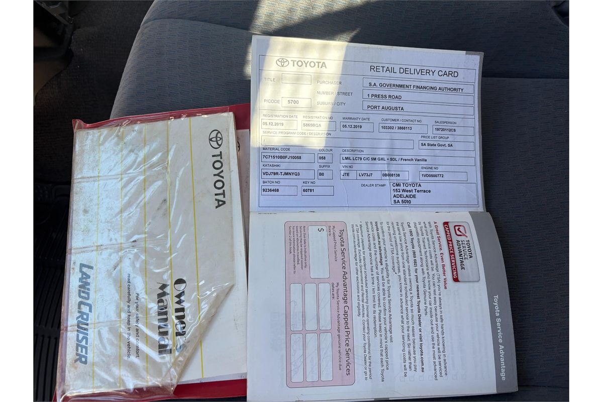 2019 Toyota Landcruiser GXL VDJ79R 4X4