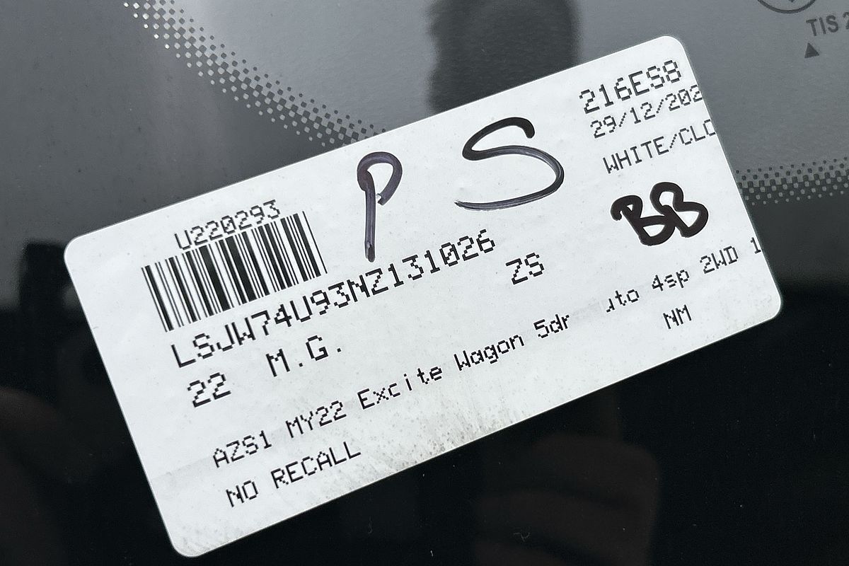 2022 MG ZS Excite AZS1