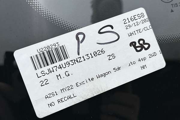 2022 MG ZS Excite AZS1