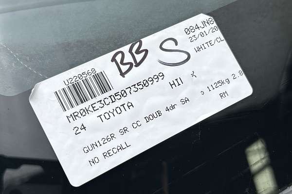 2024 Toyota Hilux SR GUN126R 4X4