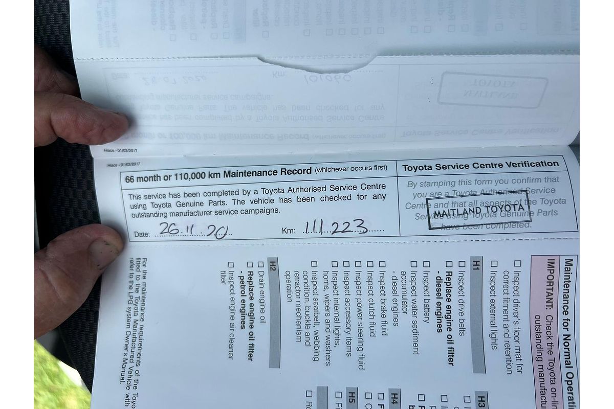 2017 Toyota Hiace KDH221R ELWB High Roof